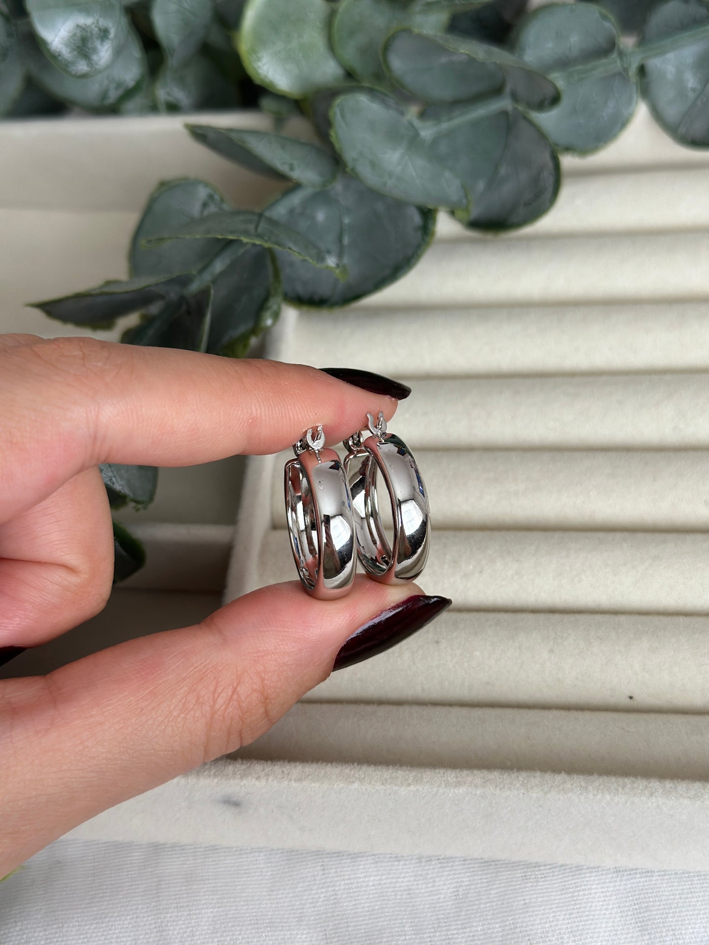 Silver Halka Küpe