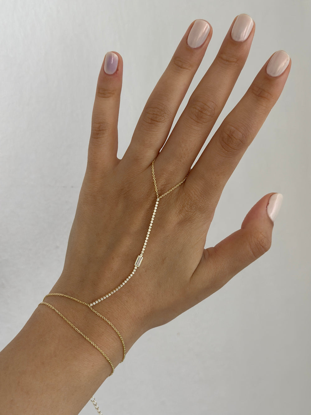 Gold Dikdörtgen Taşlı Şahmeran