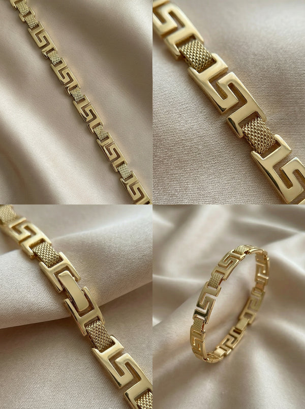 Gold Labirent Bileklik