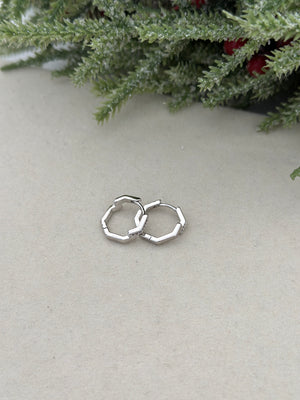 Mini Zikzak Silver Küpe