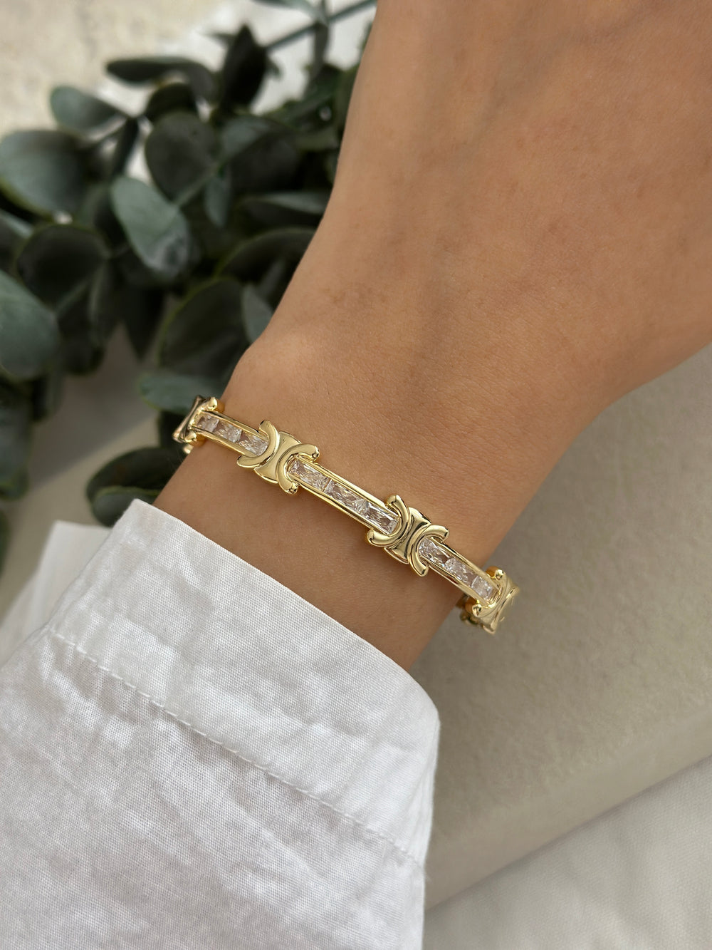 Vip Baget Taşlı Marka Bileklik