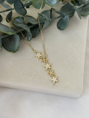 Yıldızlı Y model Kolye