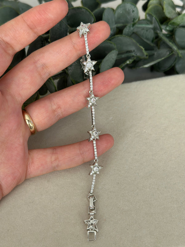 Silver Yıldızlı Vip Bileklik