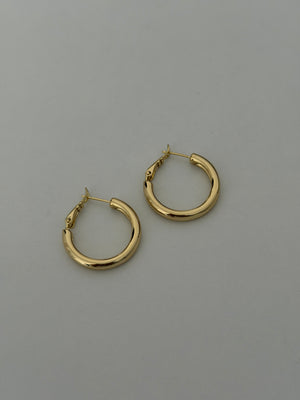 Boru Klipsli Halka Küpe