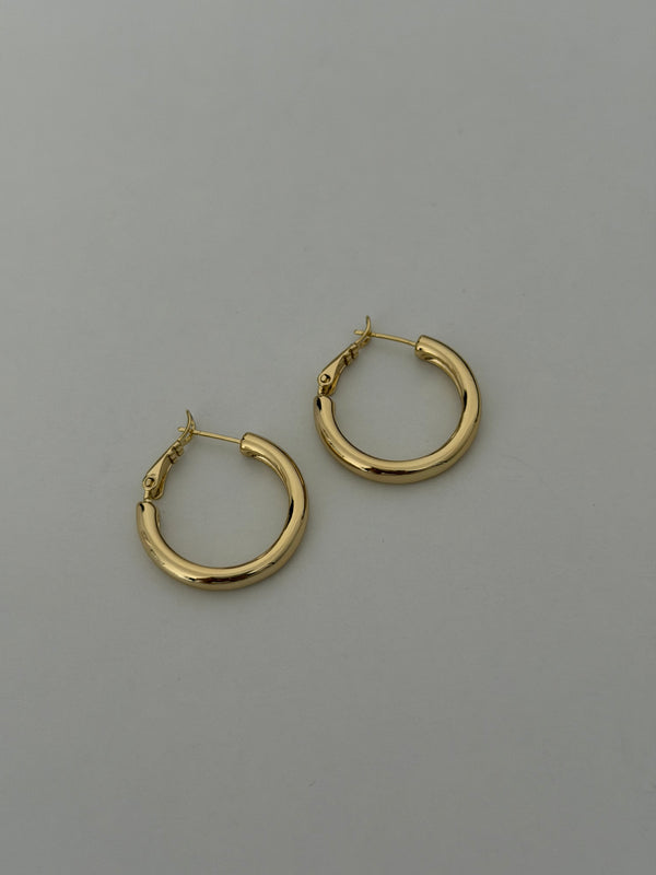 Boru Klipsli Halka Küpe