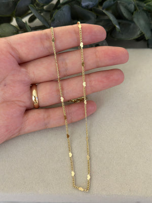 Araları Kalp Ezme Zincir Kolye