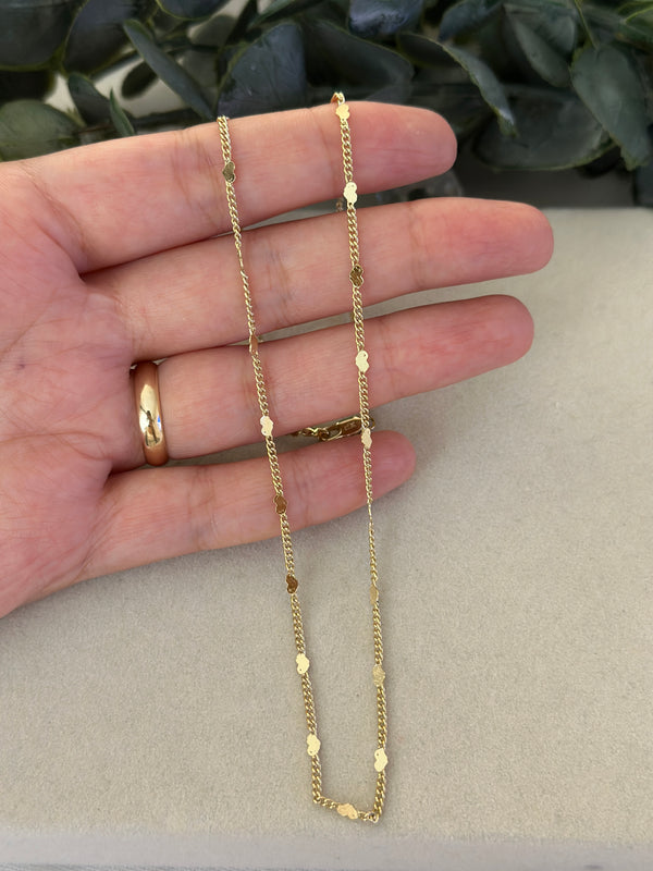 Araları Kalp Ezme Zincir Kolye