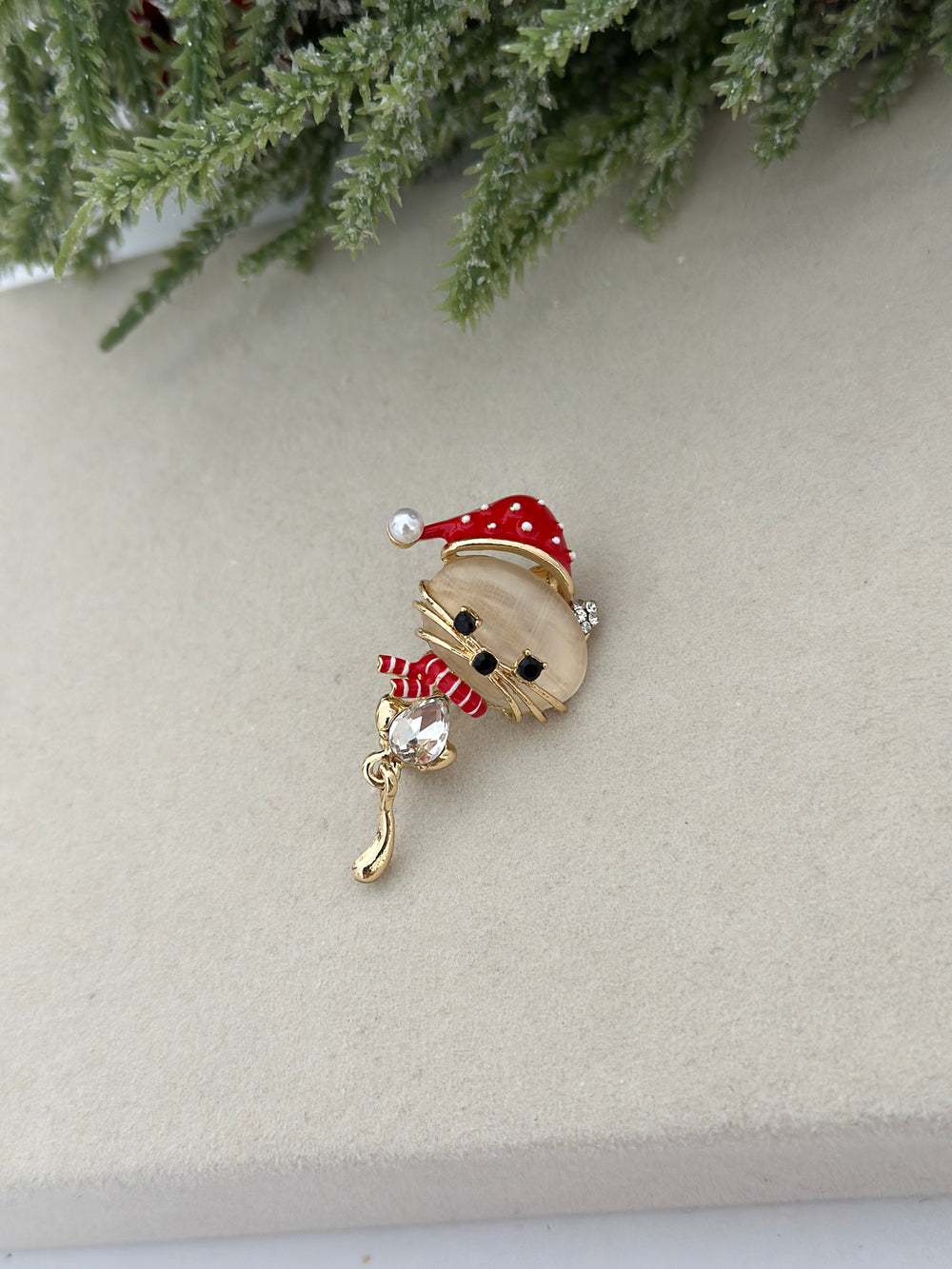 Şapkalı Kedi Broş