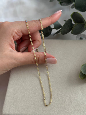 İnce Figaro Zincir 50cm