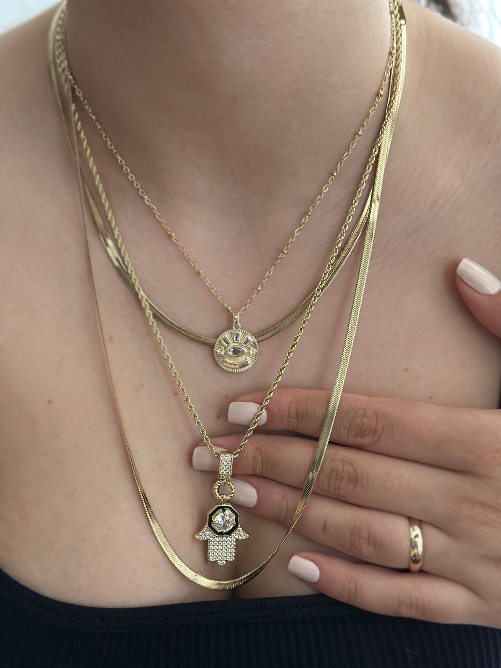 Fatma Sembol 4’lü Kolye