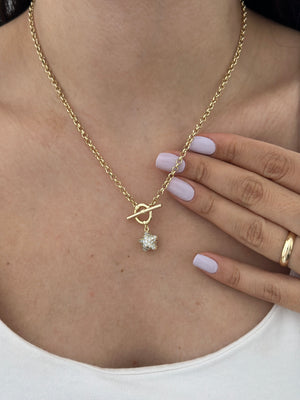 Dümen Model Yıldız Charmlı Kolye