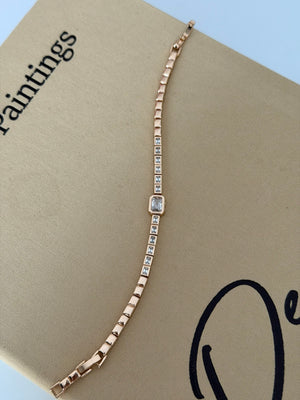 Rose Baget Taşlı Bileklik