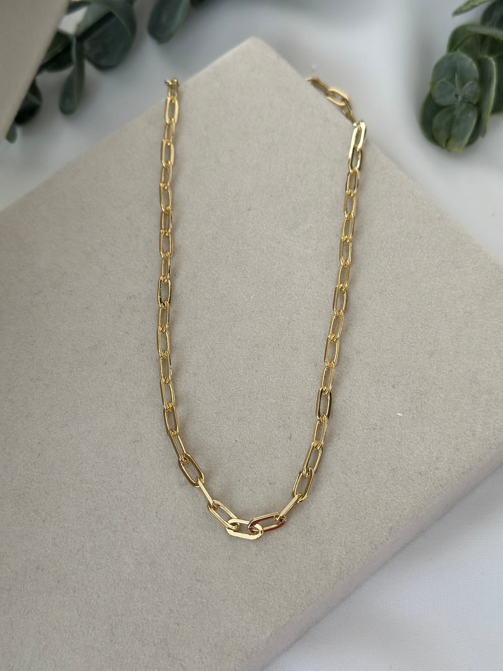 Oval Ataç Kolye 45cm