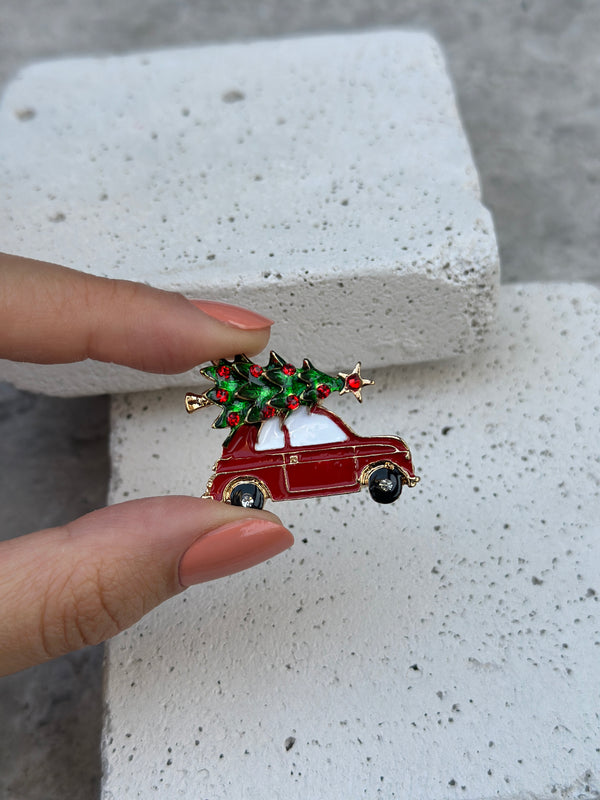 Kırmızı Araba Broş