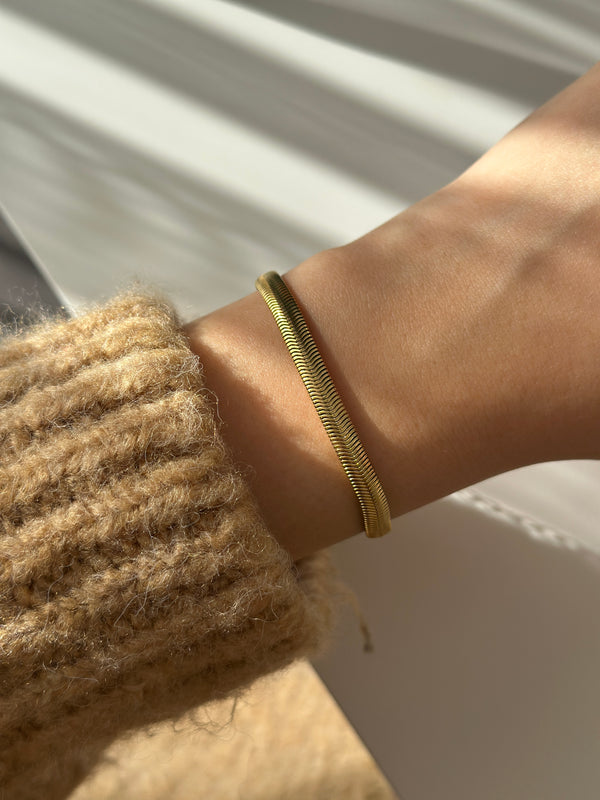 Çelik İtalyan Zincir Bileklik