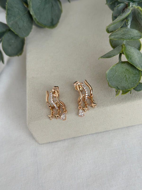 Rose Çoklu Görünüm Küpe