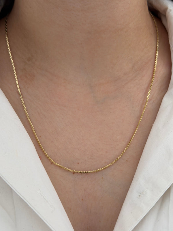 İnce S Model Kolye 60 CM