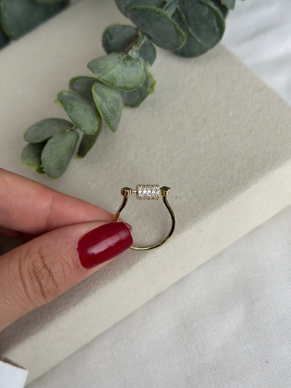 Ortası Silindir Yüzük