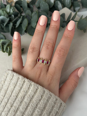 Çelik Pembe Ashley Yüzük