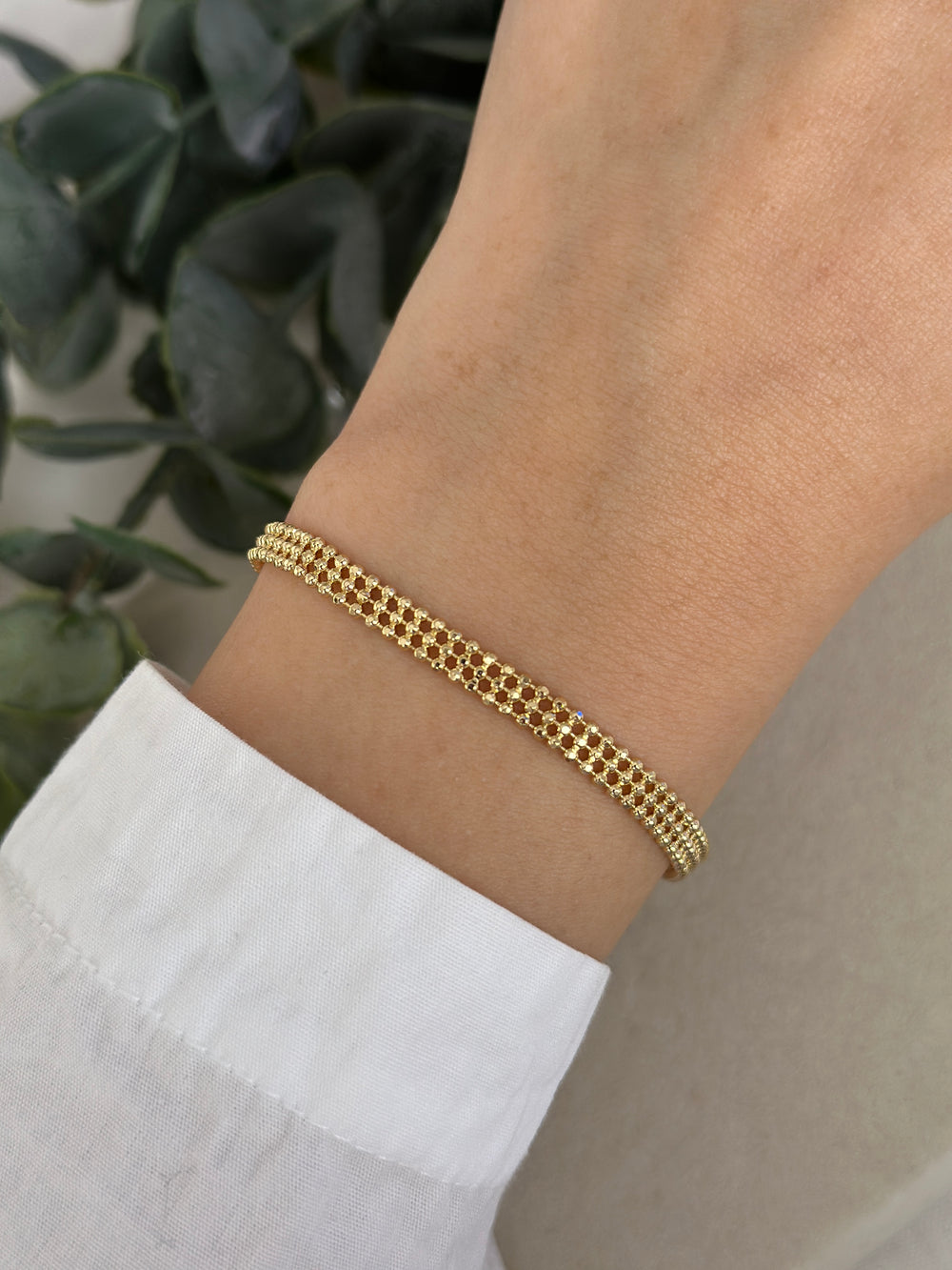 3 Sıra Mini Top Bileklik