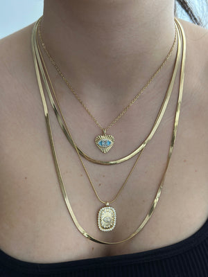 Mavi Kalp 4’lü Kolye