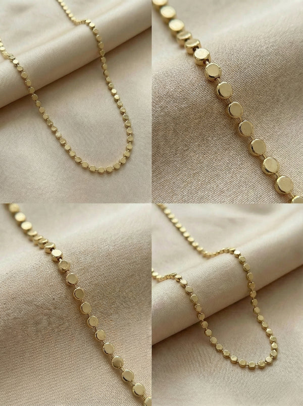 Ezme Pul Zincir Kolye 60 cm