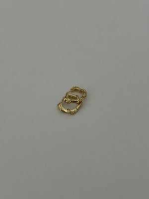 Yılan Sargı Mini Halka Küpe