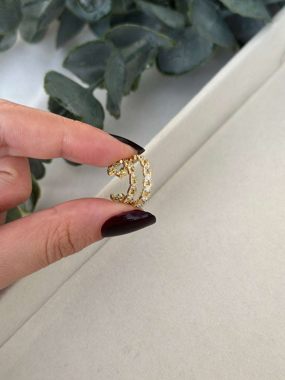 İki Katlı Kıkırdak Küpe