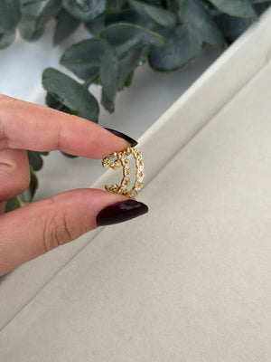 İki Katlı Kıkırdak Küpe