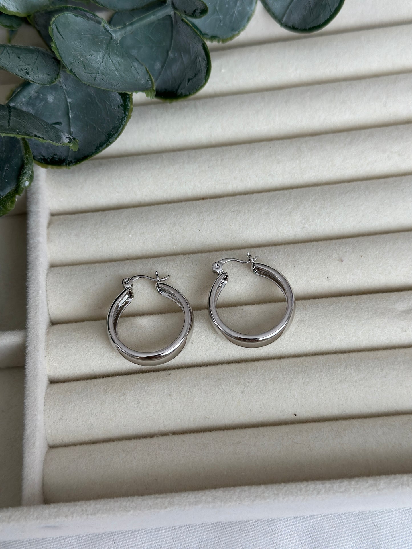 Silver Halka Küpe