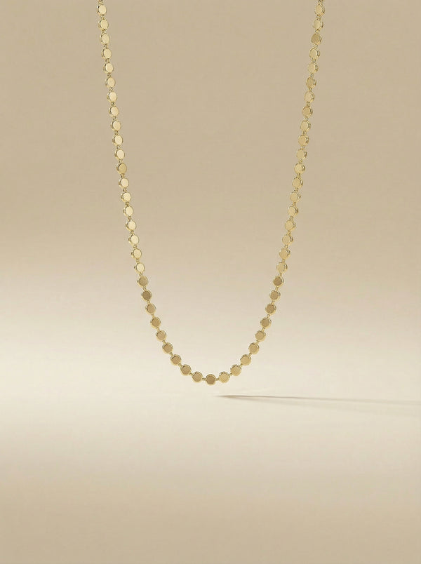 Ezme Pul Zincir Kolye 45 cm