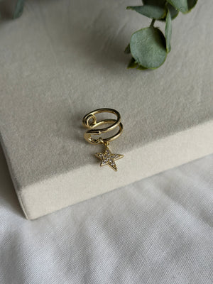 Yıldız Uçlu Kıkırdak Küpe