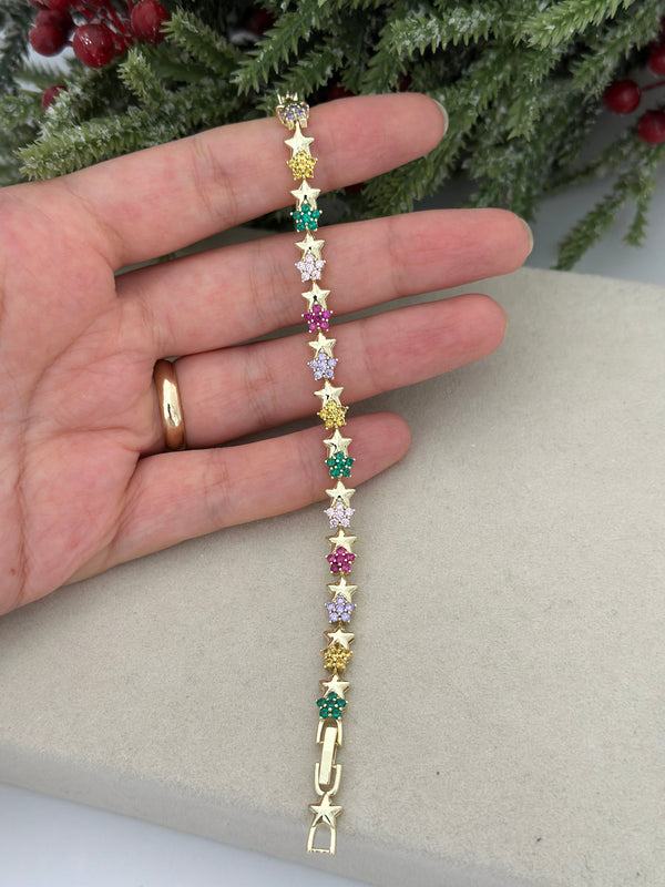 Vip Yıldız Aralıklı Bileklik