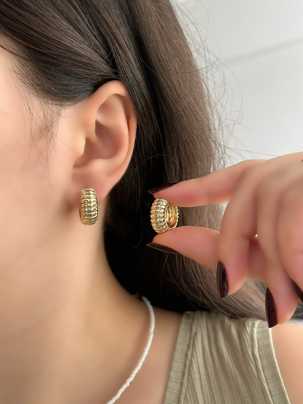 Halka İstiridye Küpe