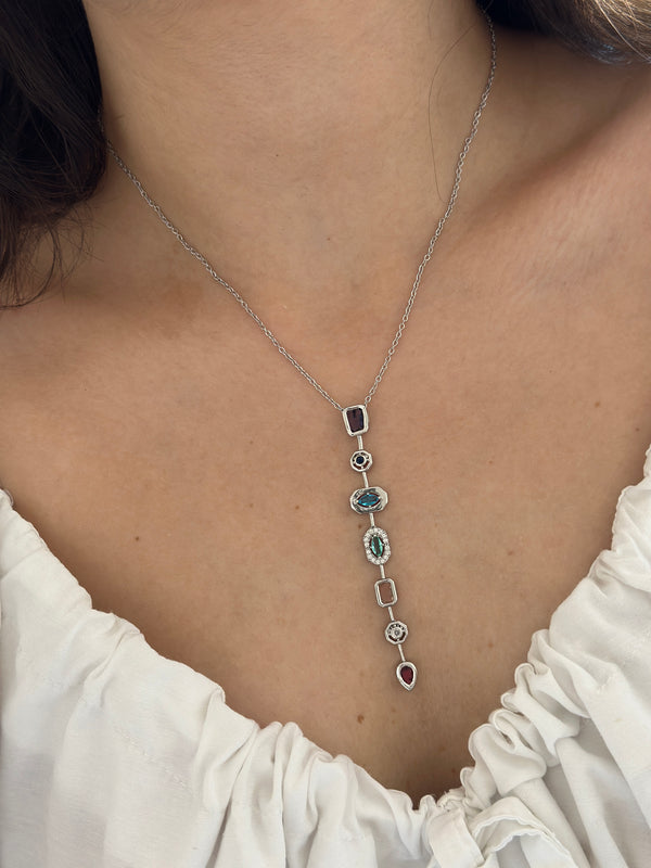 Çelik Silver Element Kolye