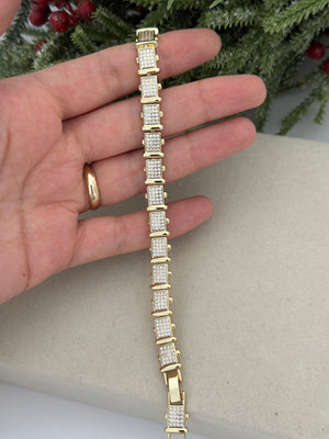 Kare İçi Taşlı Bileklik