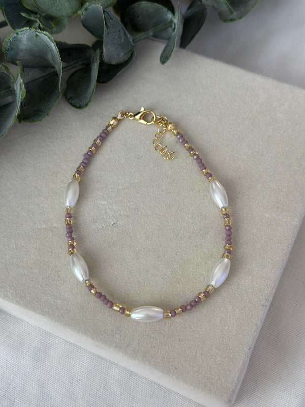 Mor Dorika Taşlı Halhal