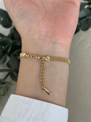 3 Sıra Mini Top Bileklik