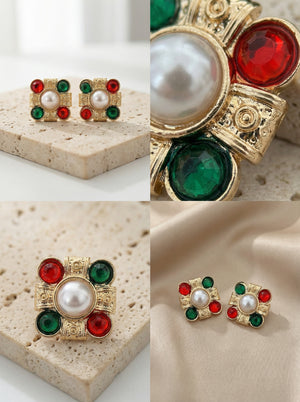 Renkli Vintage Küpe