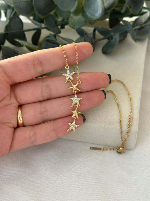 Yıldızlı Y model Kolye