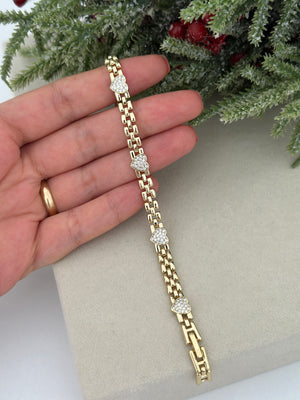 Kalp Aralıklı Bileklik