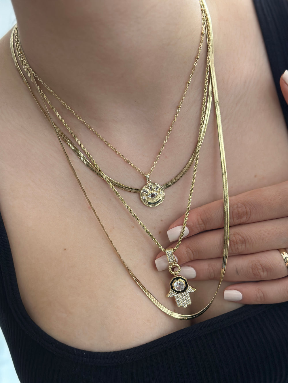 Fatma Sembol 4’lü Kolye