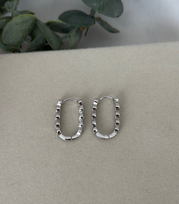 Silver Kalpli Dikey Küpe