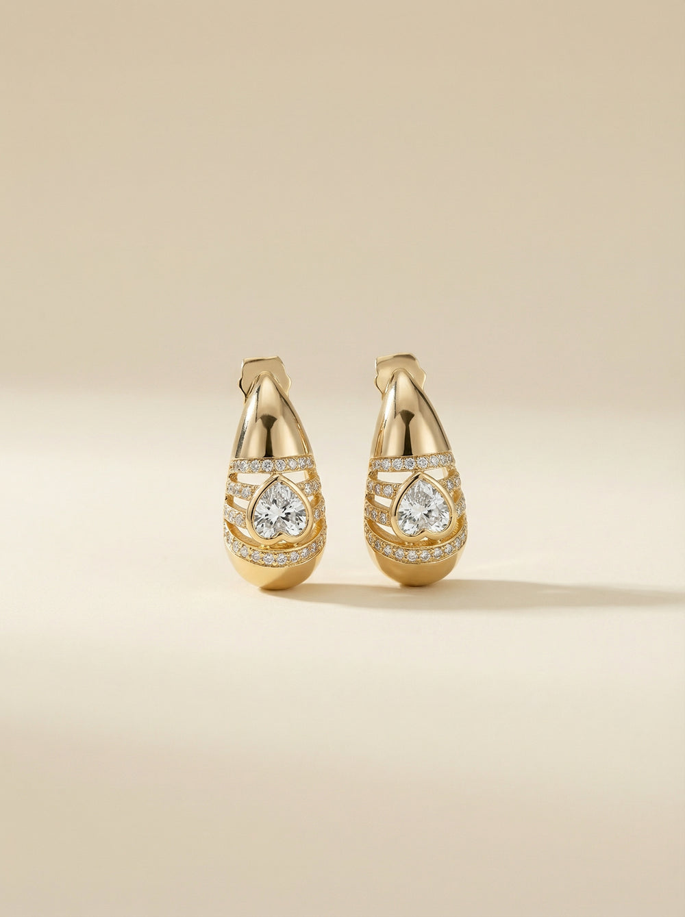 Dört Şeritli Damla Küpe