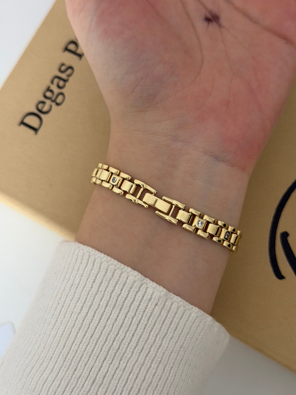 Mini Taş Detaylı Kordon Bileklik