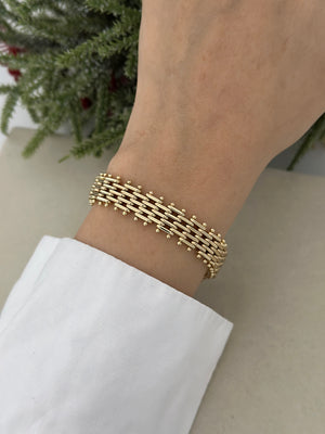 Topçuk Kenar Hasır Bileklik