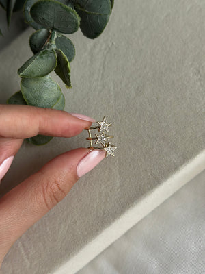 Yıldızlı Kıkırdak Küpe