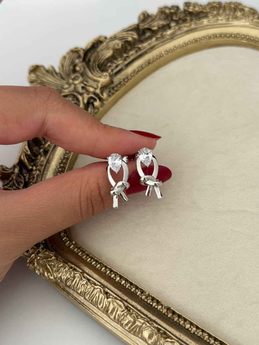 Silver Düğüm Küpe