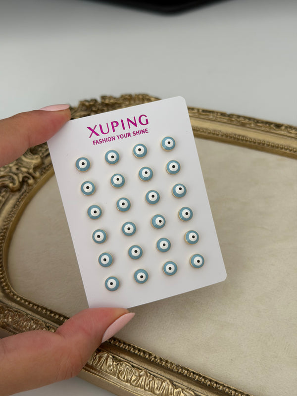 Minik Nazar Top Küpe