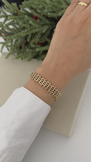 Topçuk Kenar Hasır Bileklik